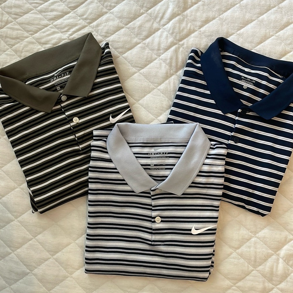M’s Nike Dri- FIT golf polo’s - Bundle of 3!